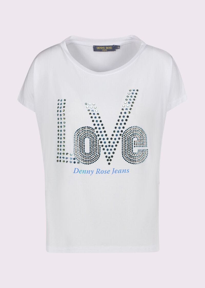 Camiseta blanca con estampado