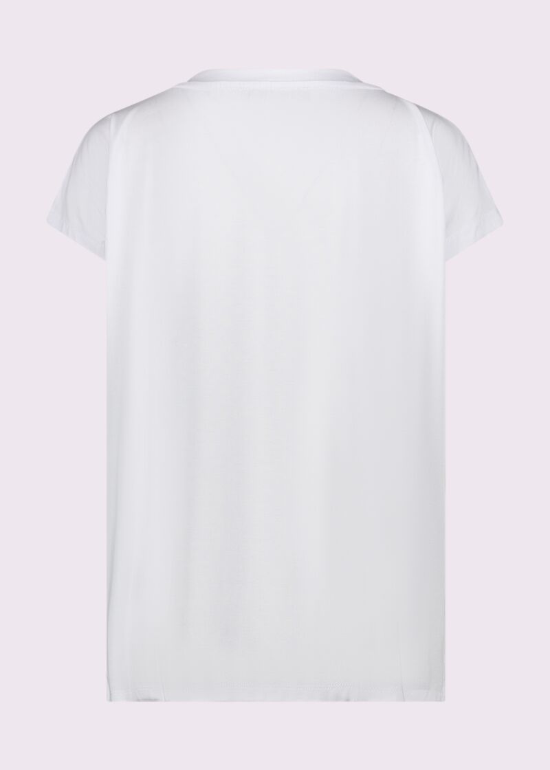 Camiseta blanca con estampado