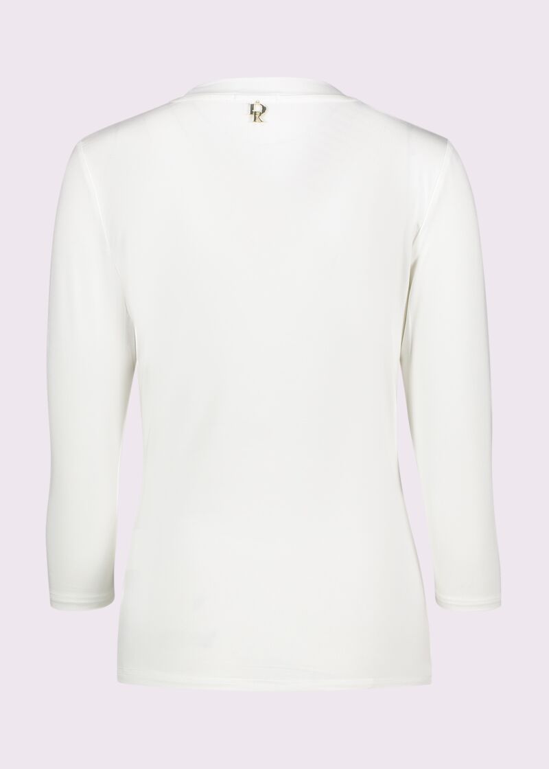 T-shirt bianca con strass
