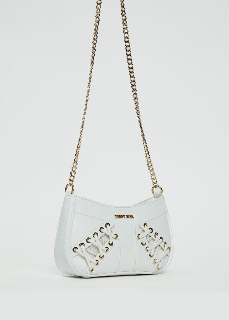 Borsa crossbody con laccetti