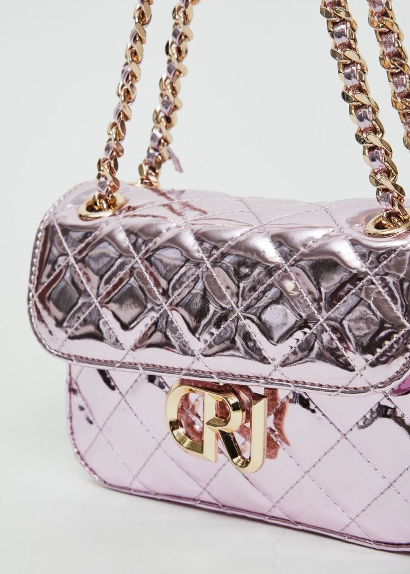 Borsa crossbody laminata