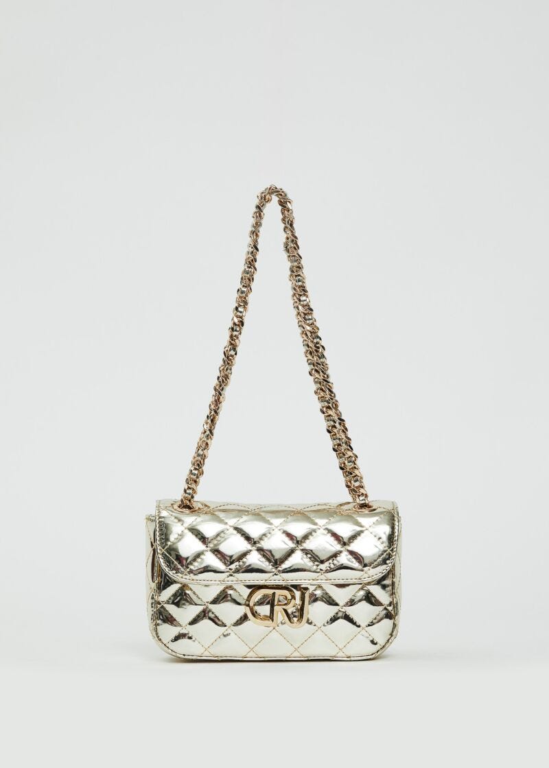 Borsa crossbody laminata