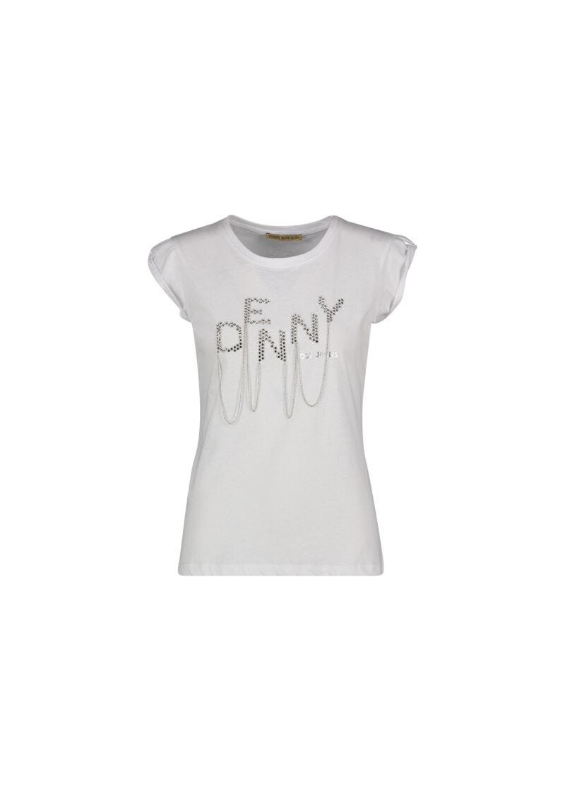 T-shirt con strass