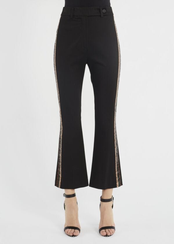 Trousers with sequin embellishment Denny Rose