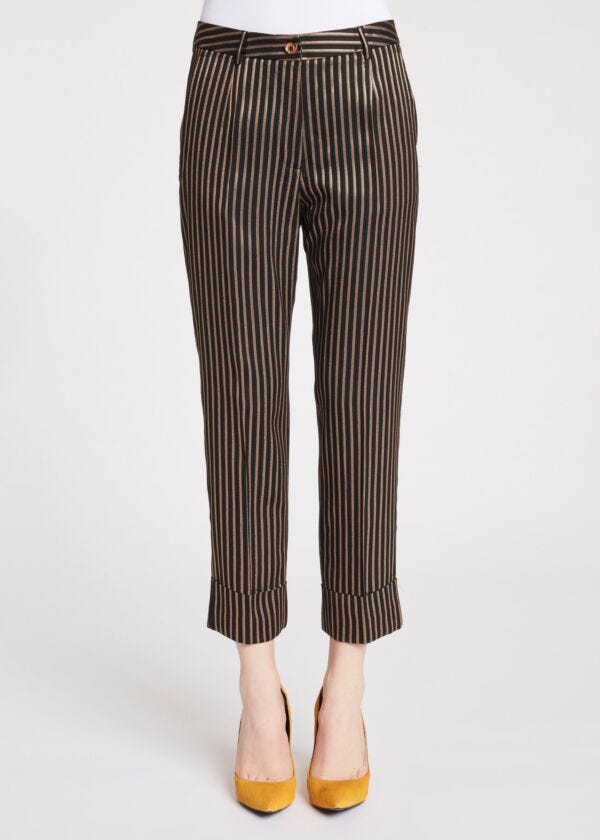 Striped slim-fit trousers Gaudì Fashion