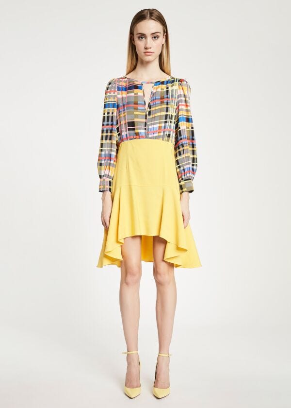 Dress with asymmetrical skirt Denny Rose