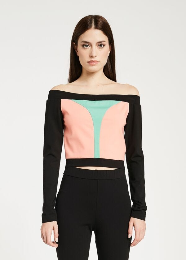 T-shirt in viscosa stretch Denny Rose