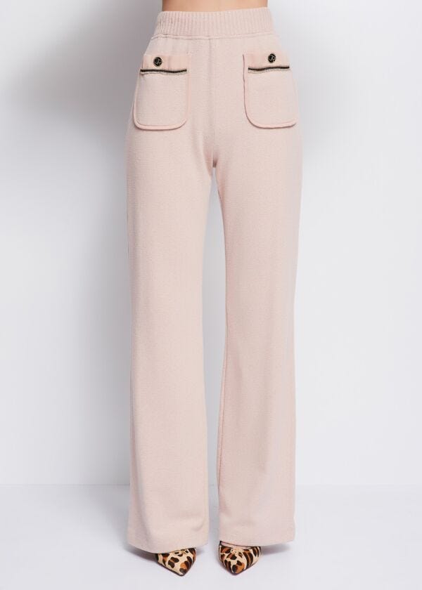 Pantaloni in maglia di misto cotone Denny Rose