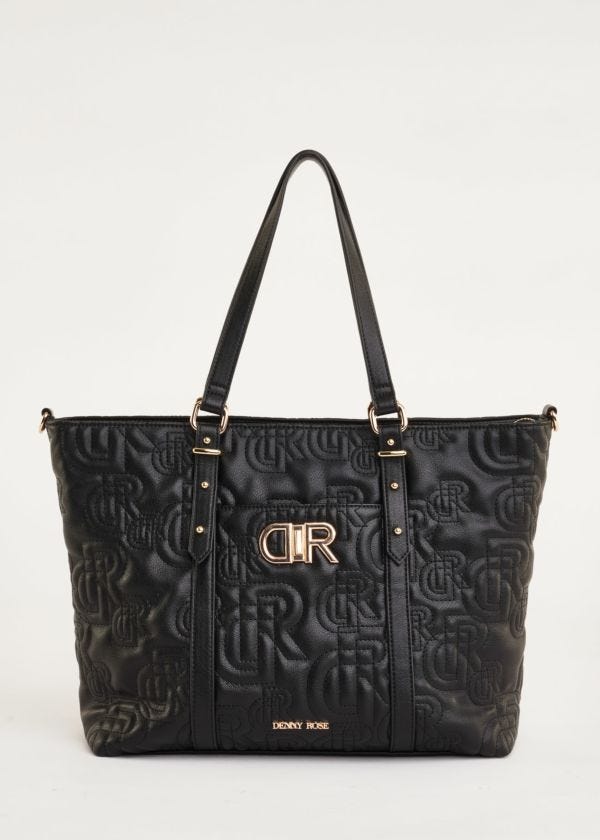 Shopper in quilted faux leather Denny Rose Borse
