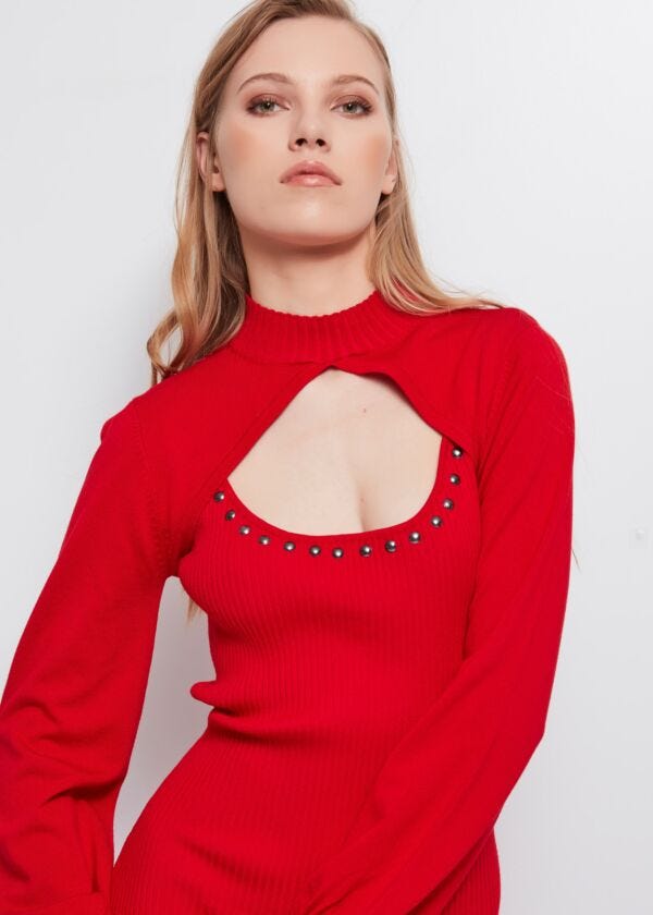 High neck dress