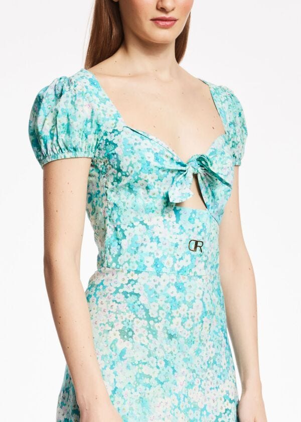 Viscose and cotton dress