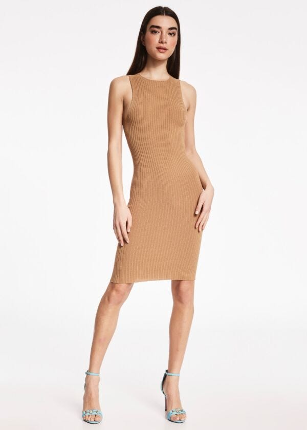Crew-neck dress