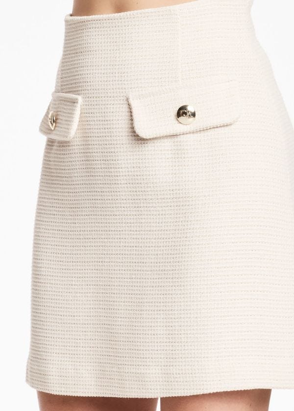 Cotton-blend skirt