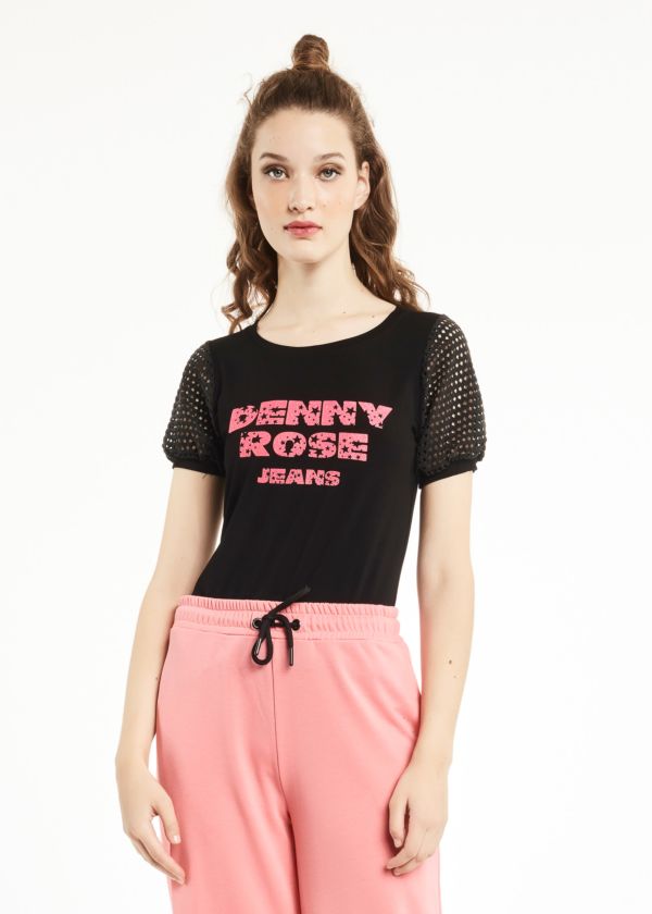 T-shirt in viscosa stretch Denny Rose Jeans