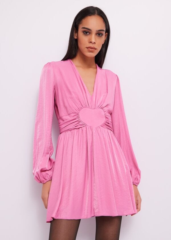 Fluid fabric dress Denny Rose