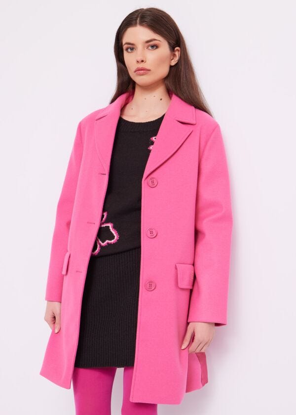 Wool-blend coat