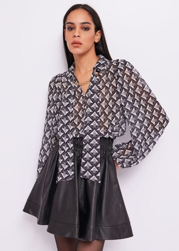 Blusa con stampa Denny Rose