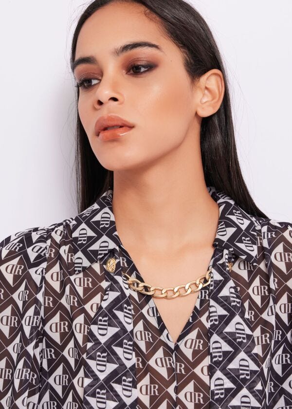 Blusa con stampa