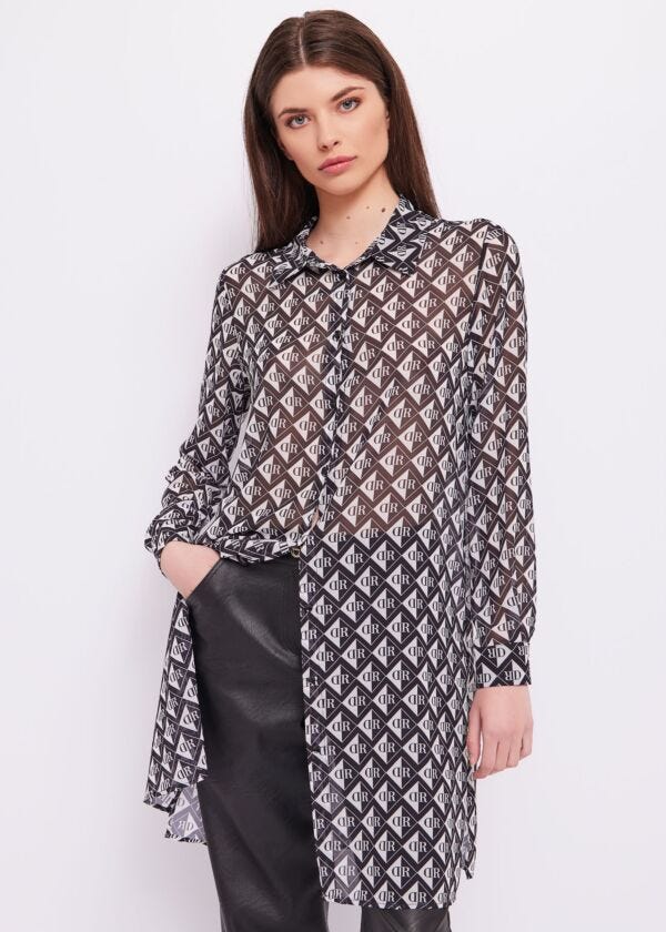 Long shirt with print Denny Rose