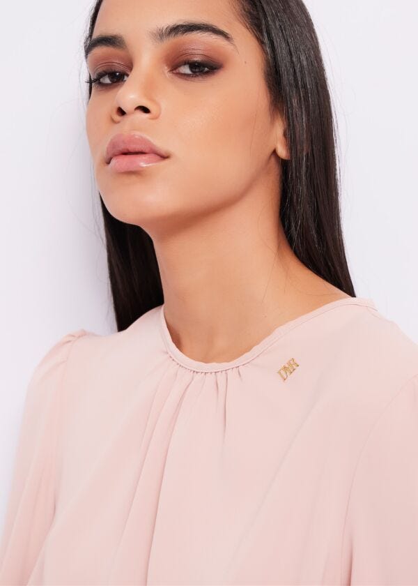 Blouse with sash