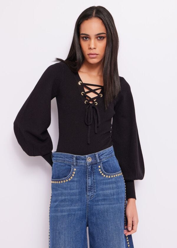 Maglia con laccetti Denny Rose