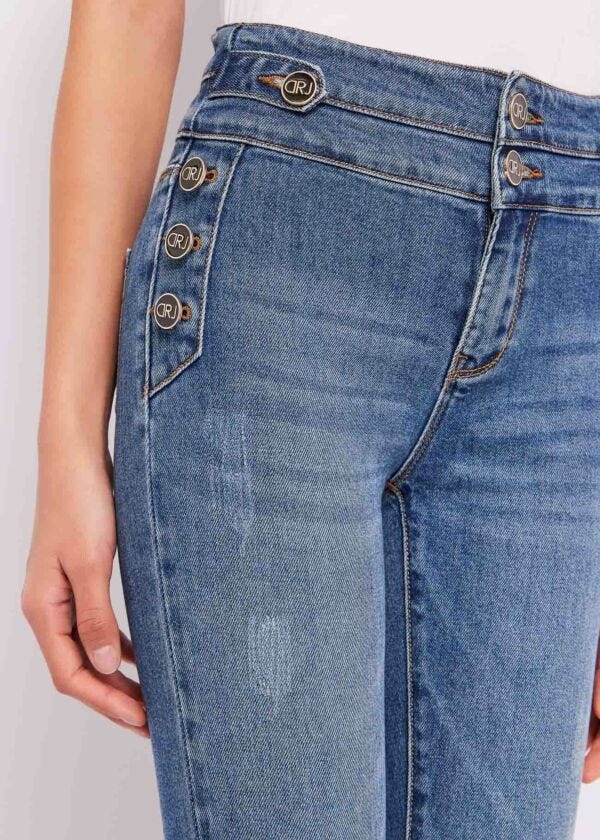 Jeggings con bottoni