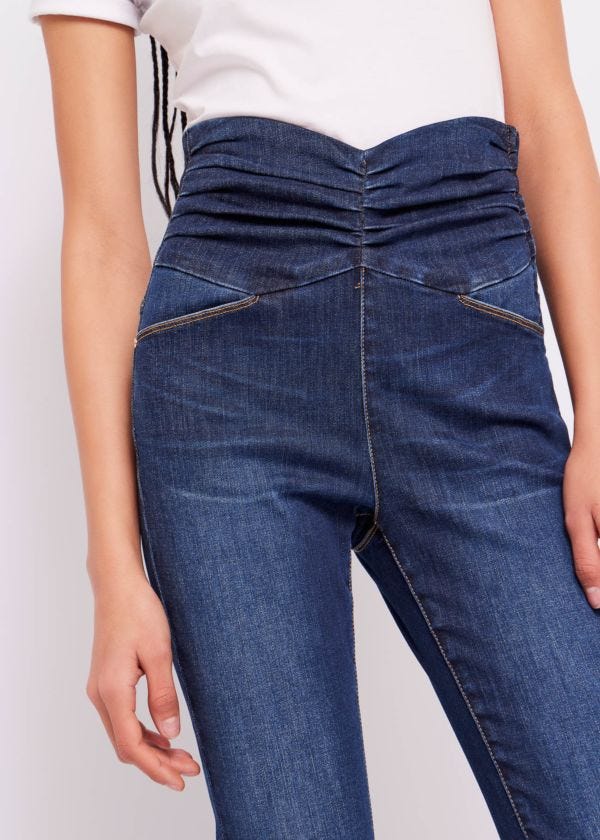 Cropped straight-fit jeans