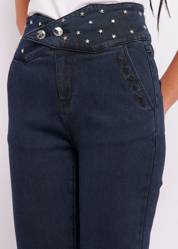 Jeans skinny con stelle