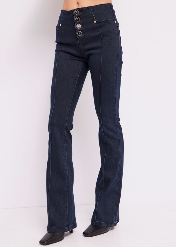 High-waist flared jeans Denny Rose Jeans