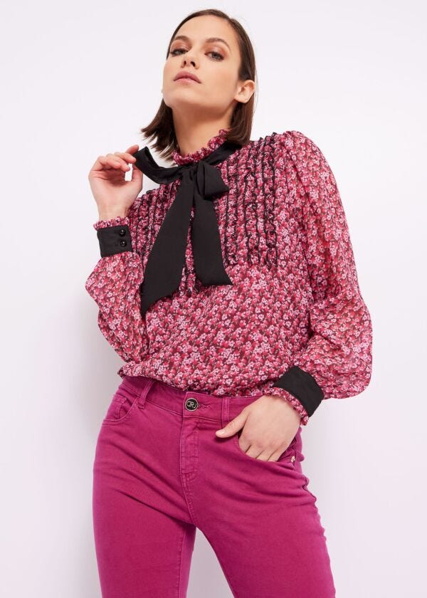 Blusa floreale Denny Rose Jeans