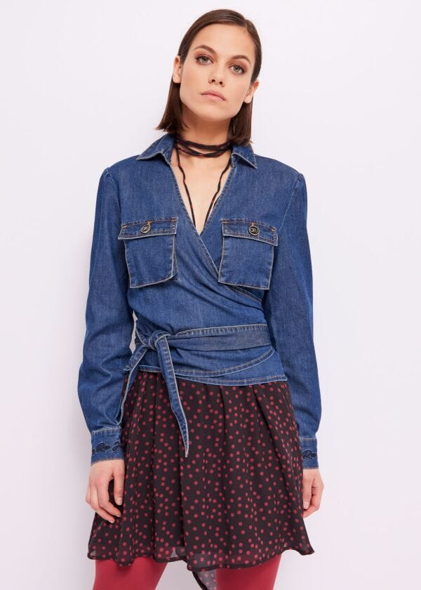 Blusa in denim