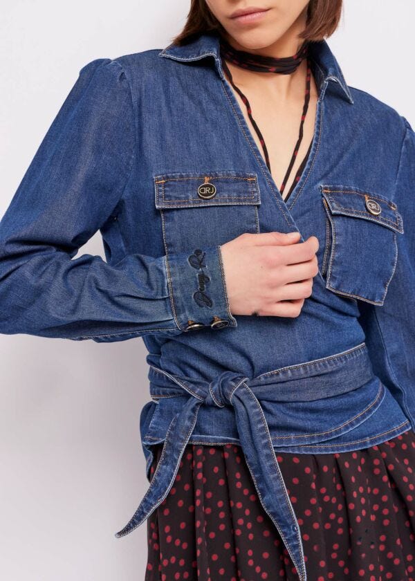 Blusa in denim Denny Rose Jeans