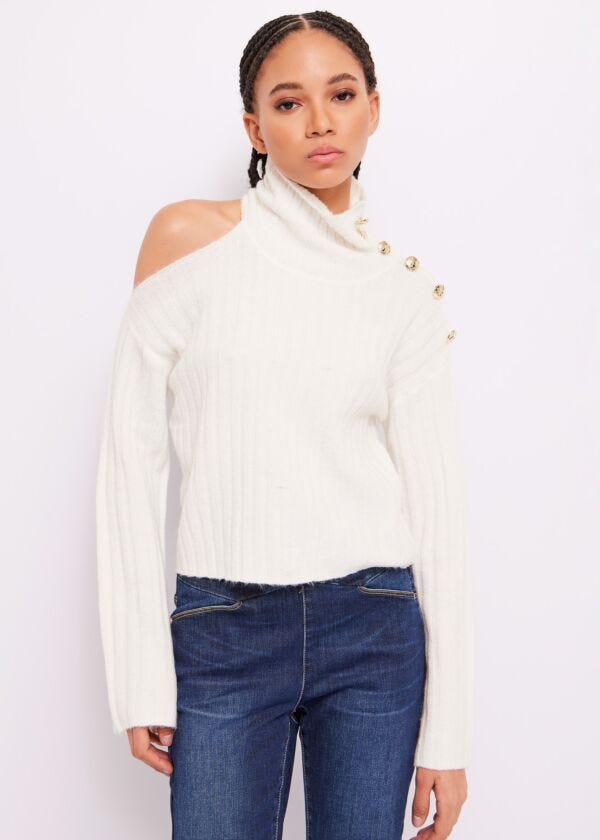 Wool-blend polo-neck jumper Denny Rose Jeans