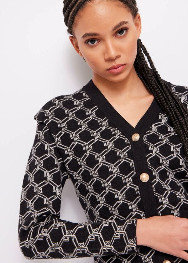 Jacquard cardigan