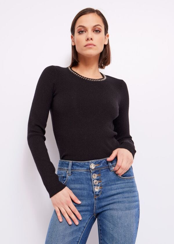 Jumper with studs Denny Rose Jeans
