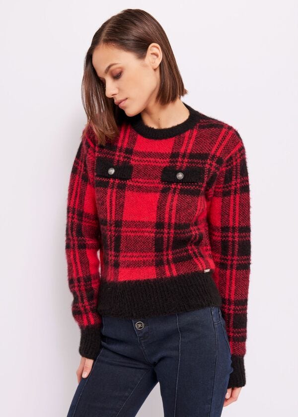 Checked jumper Denny Rose Jeans