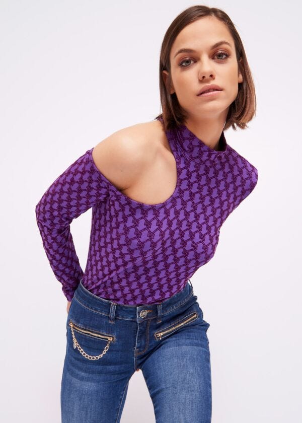 T-shirt with flock print Denny Rose Jeans