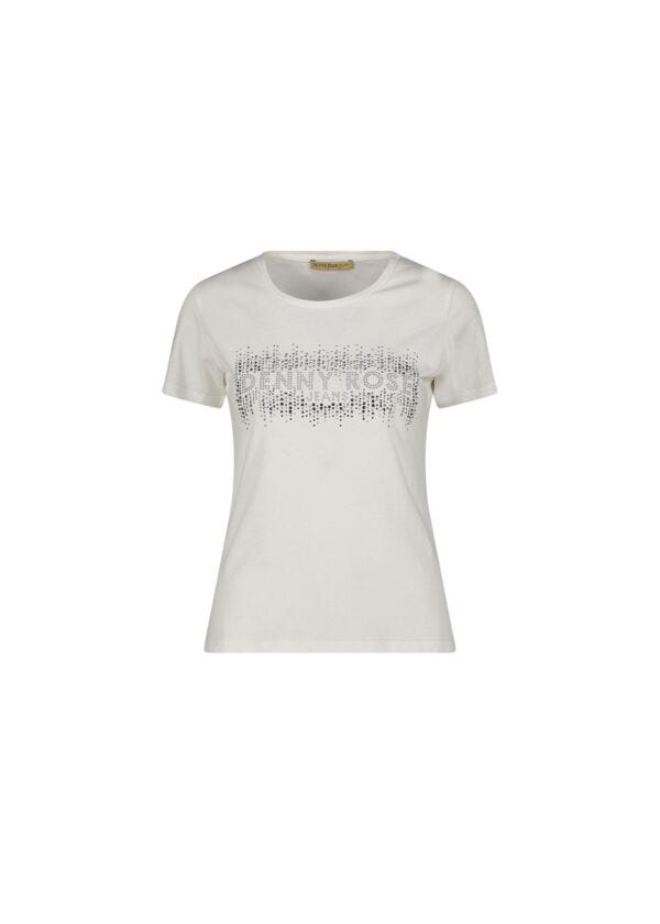 T-shirt con logo e strass Denny Rose Jeans