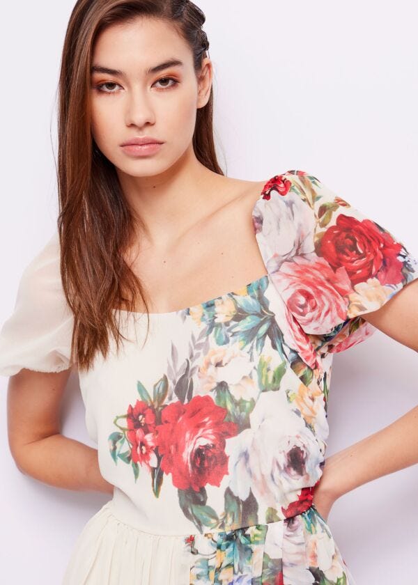 Floral-print dress