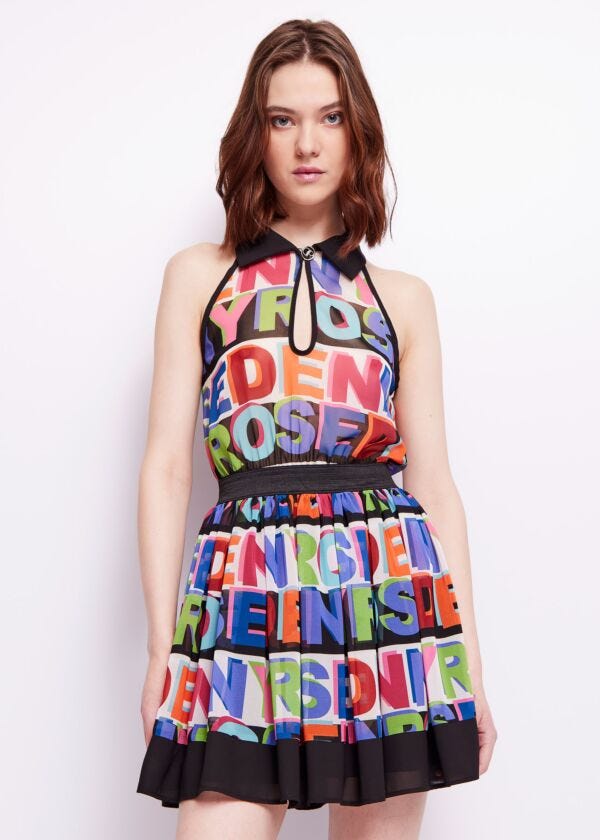 Abito con logo Denny Rose