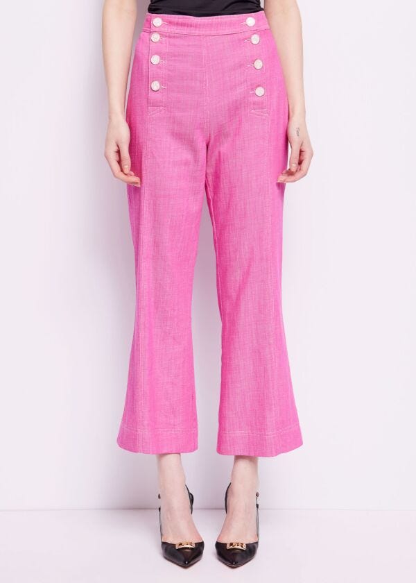 Pantaloni con bottoni Denny Rose