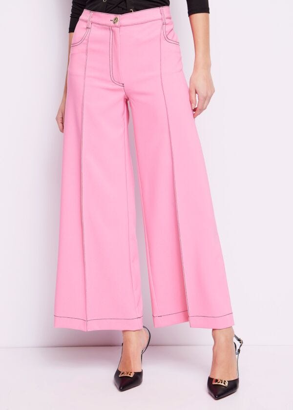 Trousers with pleat Denny Rose