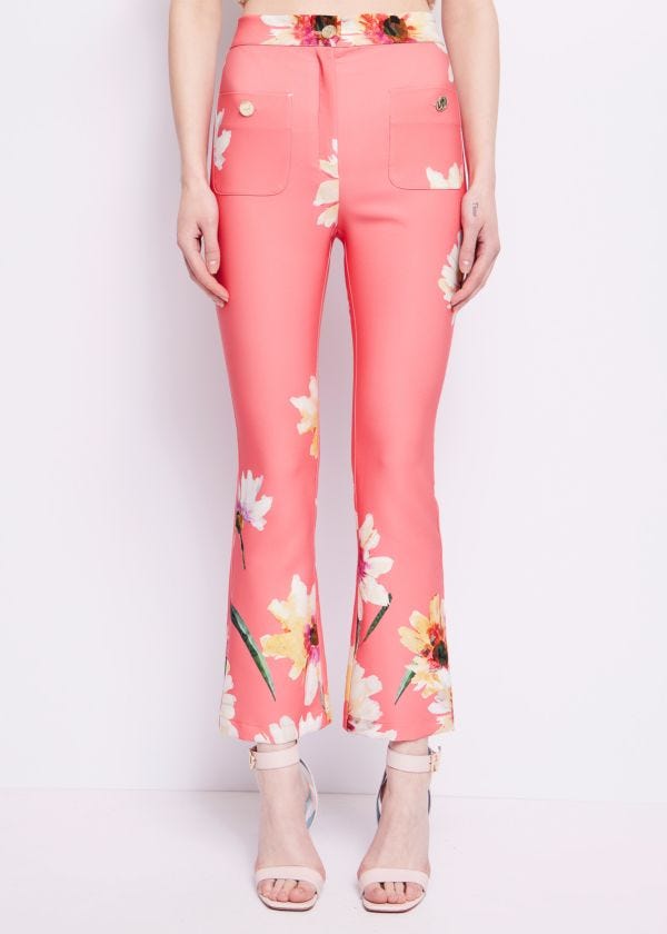 Floral-print trousers Denny Rose