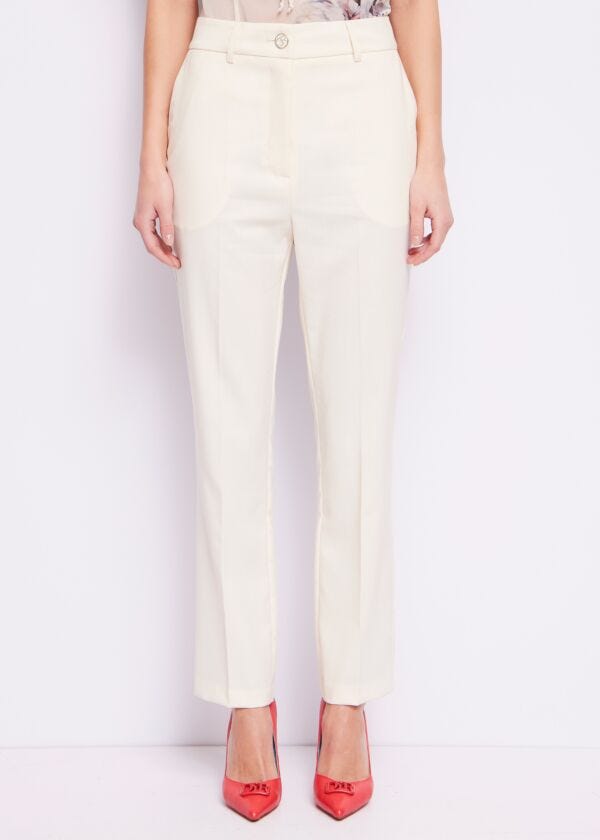 Trousers with pleat Denny Rose