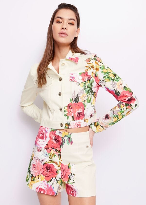 Floral-print jacket Denny Rose