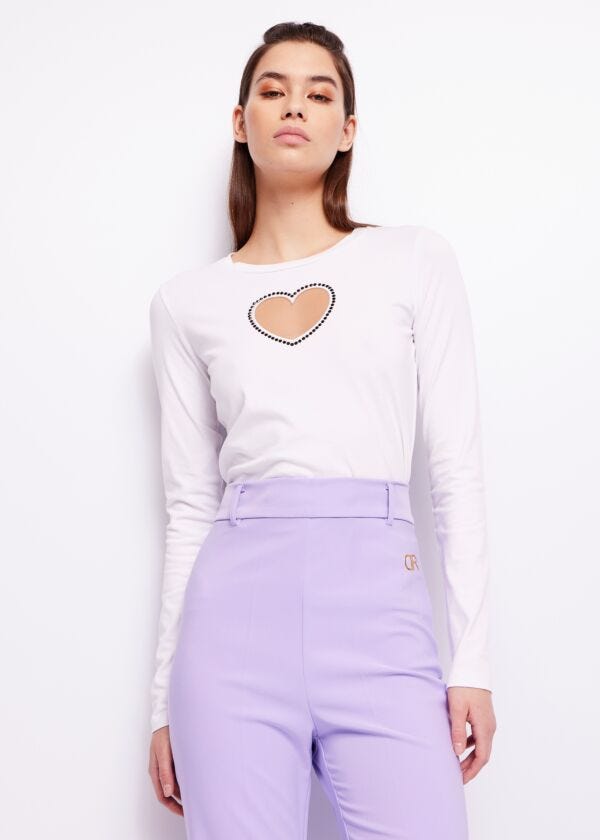 T-shirt con cuore Denny Rose