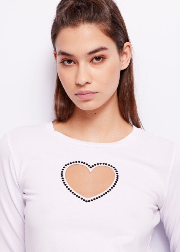 T-shirt con cuore