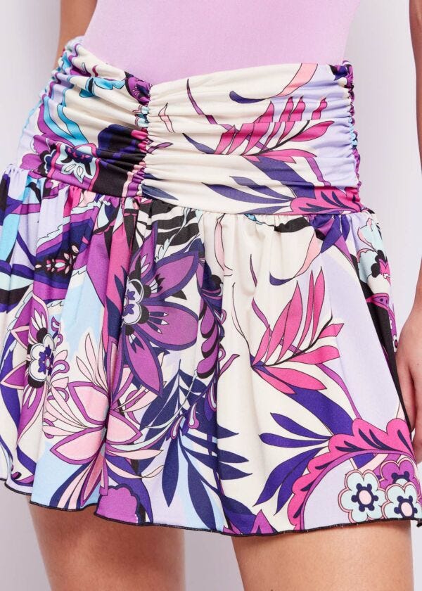 Floral paisley skirt
