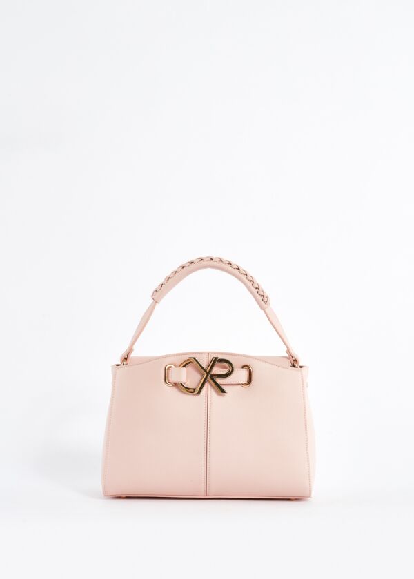 Eco-leather bowler bag with logo Denny Rose Borse