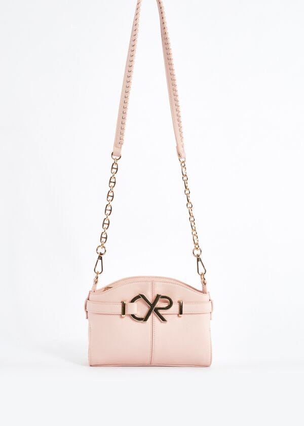 Crossbody in ecopelle con logo Denny Rose Borse
